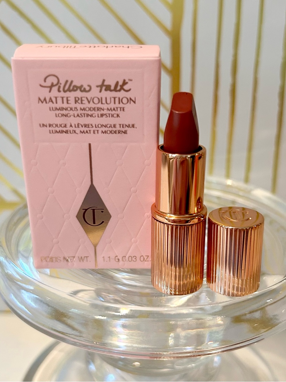 ✨ Charlotte Tilbury Matte Revolution Lipstick | Pillow Talk Medium | Mini Size